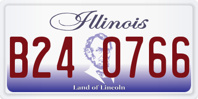 IL license plate B240766