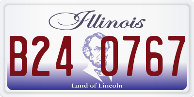 IL license plate B240767