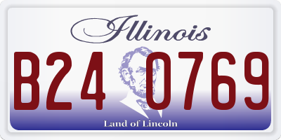 IL license plate B240769
