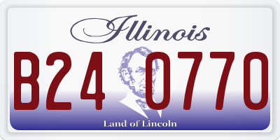 IL license plate B240770