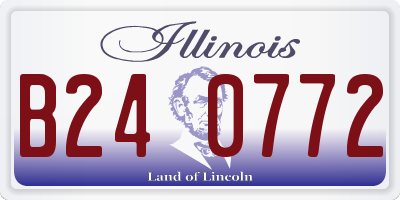 IL license plate B240772
