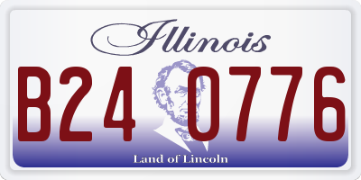 IL license plate B240776
