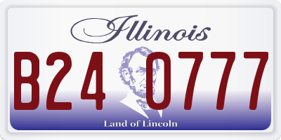 IL license plate B240777