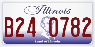 IL license plate B240782