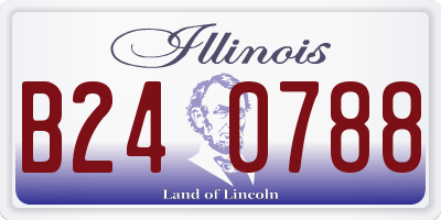 IL license plate B240788