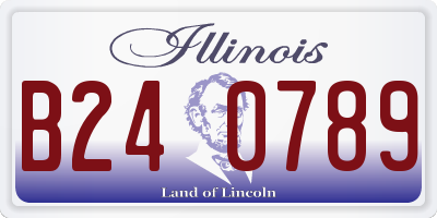 IL license plate B240789