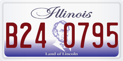 IL license plate B240795