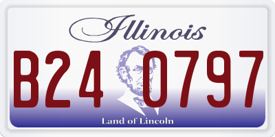 IL license plate B240797