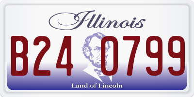 IL license plate B240799