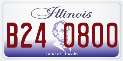 IL license plate B240800