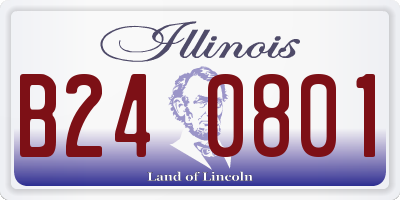 IL license plate B240801