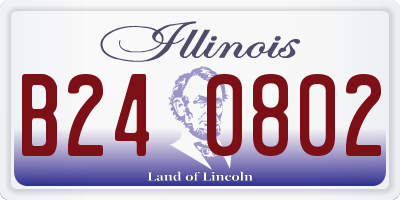 IL license plate B240802