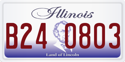 IL license plate B240803