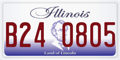 IL license plate B240805