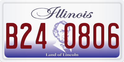 IL license plate B240806