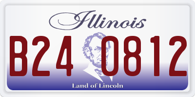 IL license plate B240812