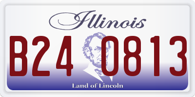 IL license plate B240813