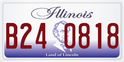 IL license plate B240818