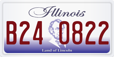 IL license plate B240822