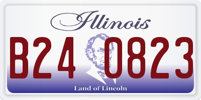 IL license plate B240823