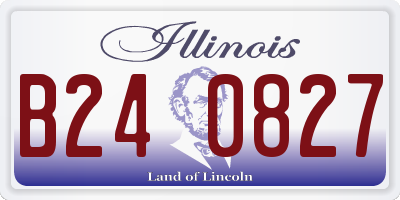 IL license plate B240827