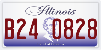 IL license plate B240828