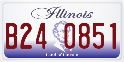 IL license plate B240851
