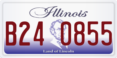 IL license plate B240855