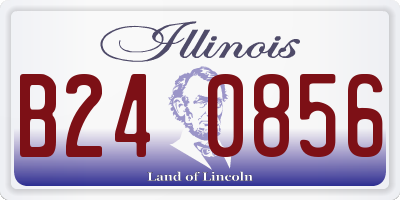 IL license plate B240856