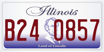 IL license plate B240857