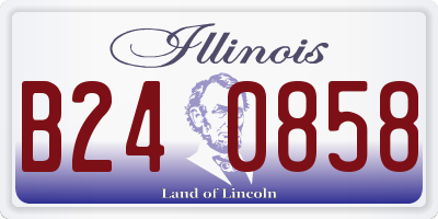 IL license plate B240858