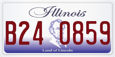 IL license plate B240859