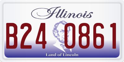 IL license plate B240861