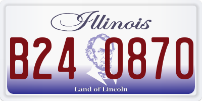 IL license plate B240870