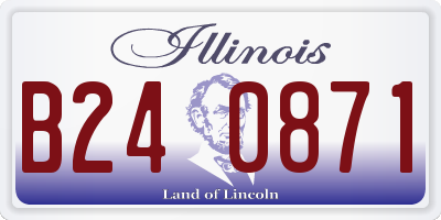 IL license plate B240871