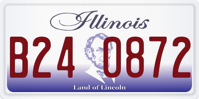 IL license plate B240872