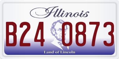IL license plate B240873