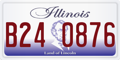 IL license plate B240876
