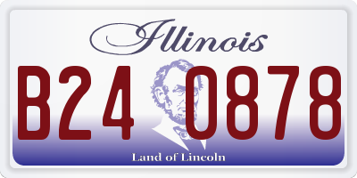 IL license plate B240878