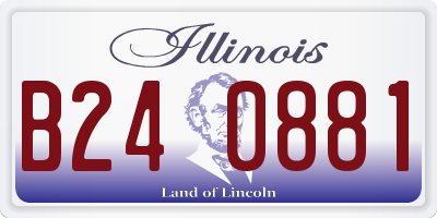 IL license plate B240881