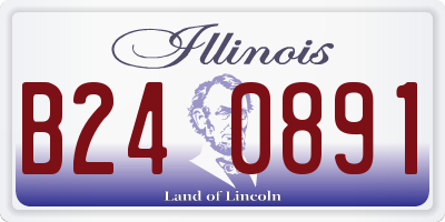 IL license plate B240891