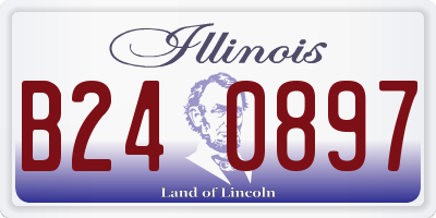 IL license plate B240897
