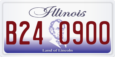 IL license plate B240900