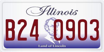 IL license plate B240903
