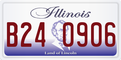 IL license plate B240906