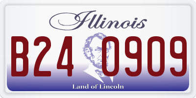 IL license plate B240909