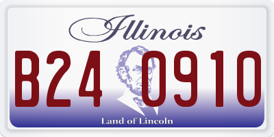IL license plate B240910