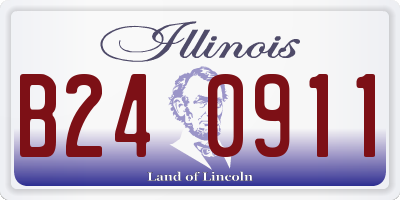 IL license plate B240911