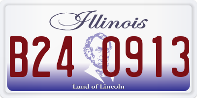 IL license plate B240913