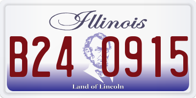 IL license plate B240915